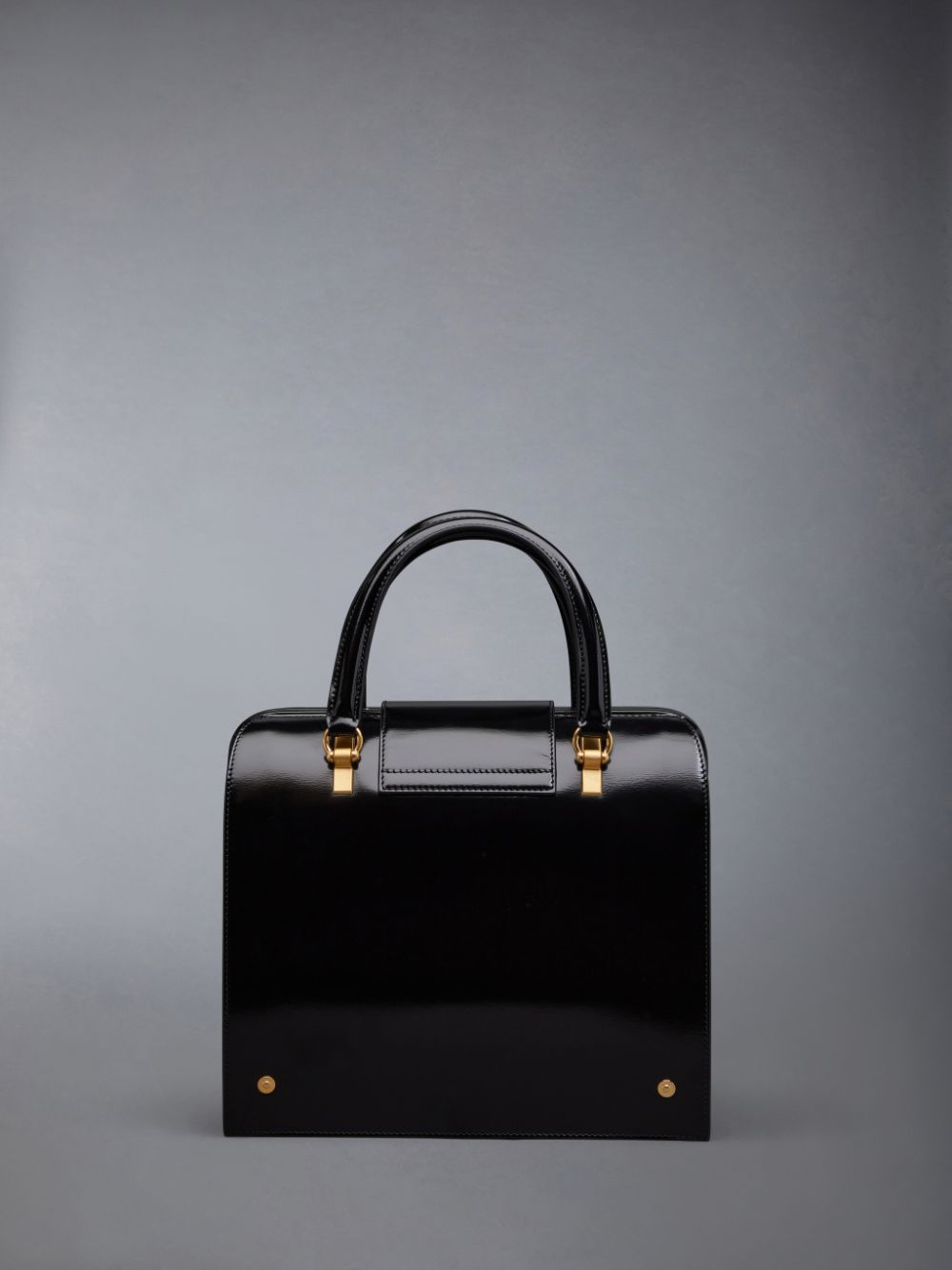 Thom Browne Calf Leather Mrs. Junior Women Tote Bags Black | QLD23N44495