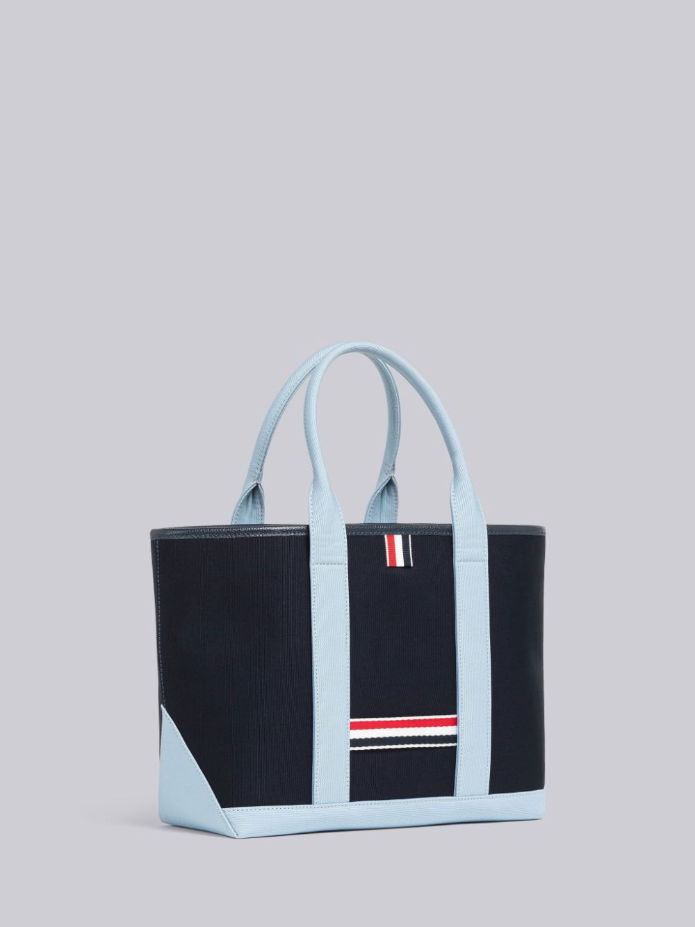 Thom Browne Canvas Interlock Small Tool Men Tote Bags Blue | SMR91H99454