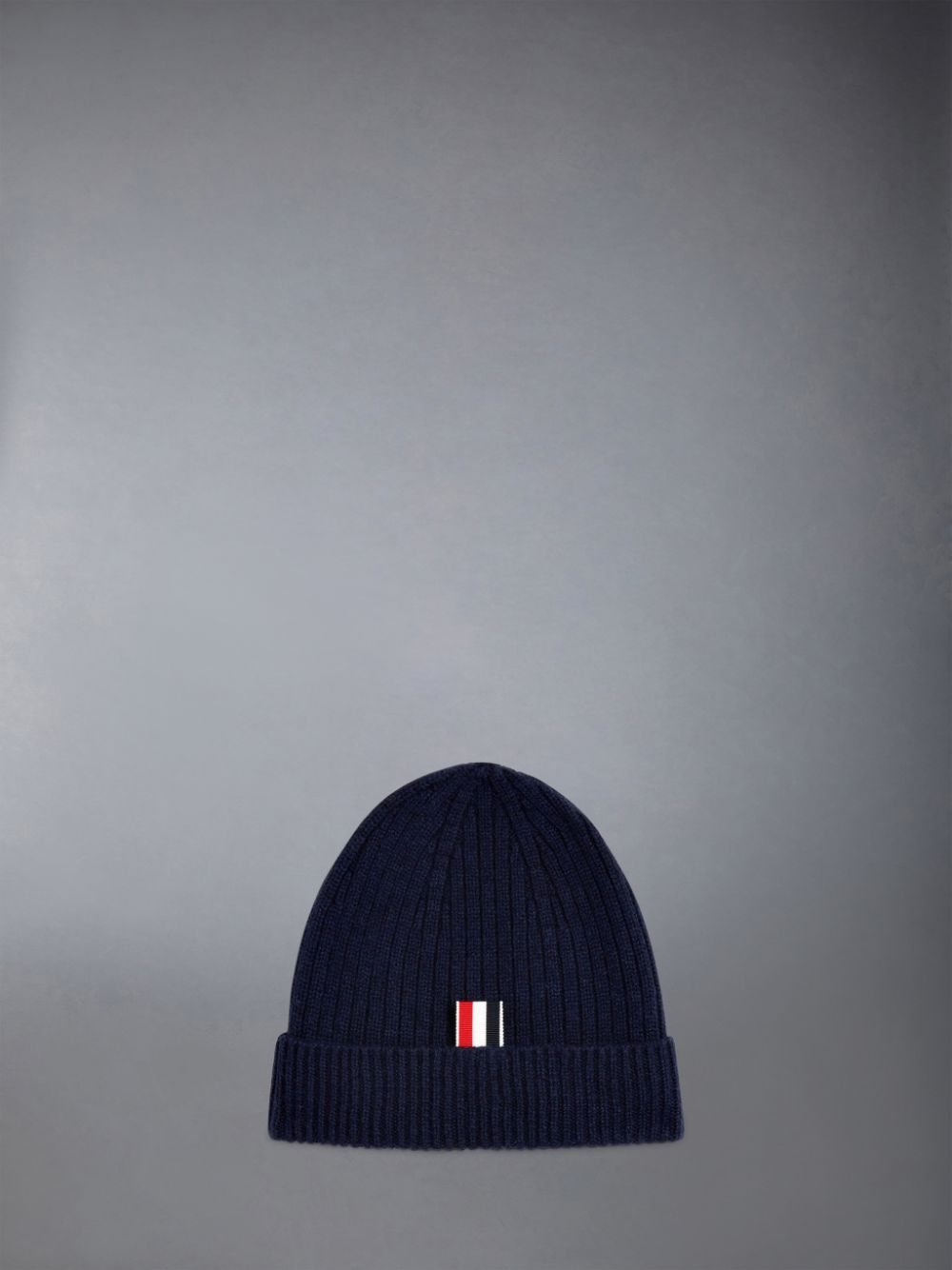 Thom Browne Cashmere 4-Bar Cuff Men Beanie Navy | EMY49N23567