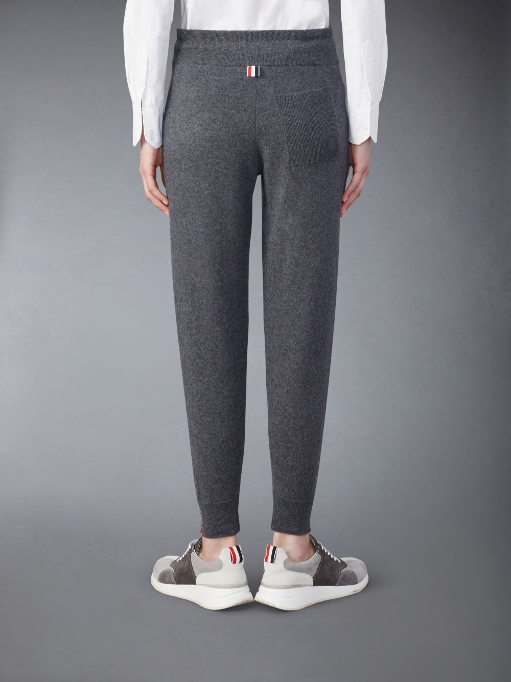 Thom Browne Cashmere Jacquard Women Sweatpants Grey | NCP34D96584