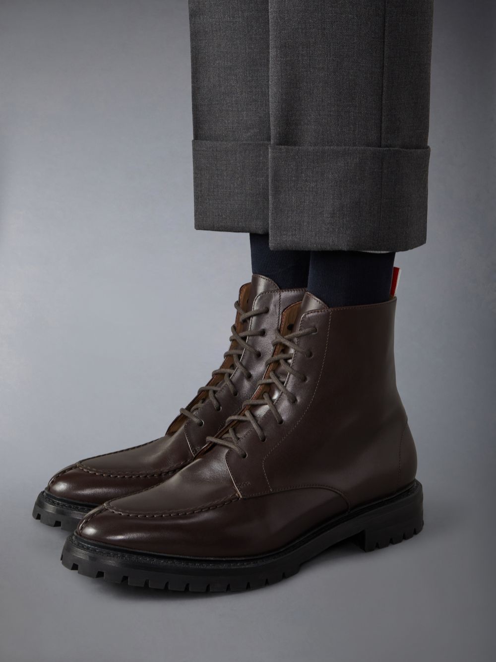 Thom Browne Classic Calf Commando Sole Apron Stitch Men Boots Brown | QBT15U54765