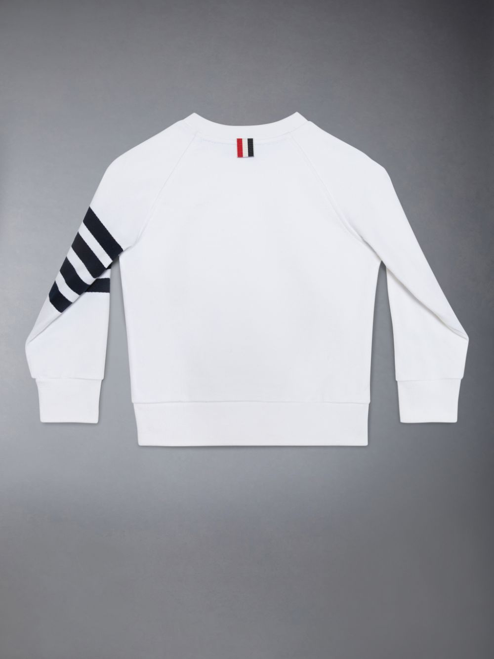 Thom Browne Classic Loopback 4-Bar Boys's Sweatshirts White | JTL41O08764