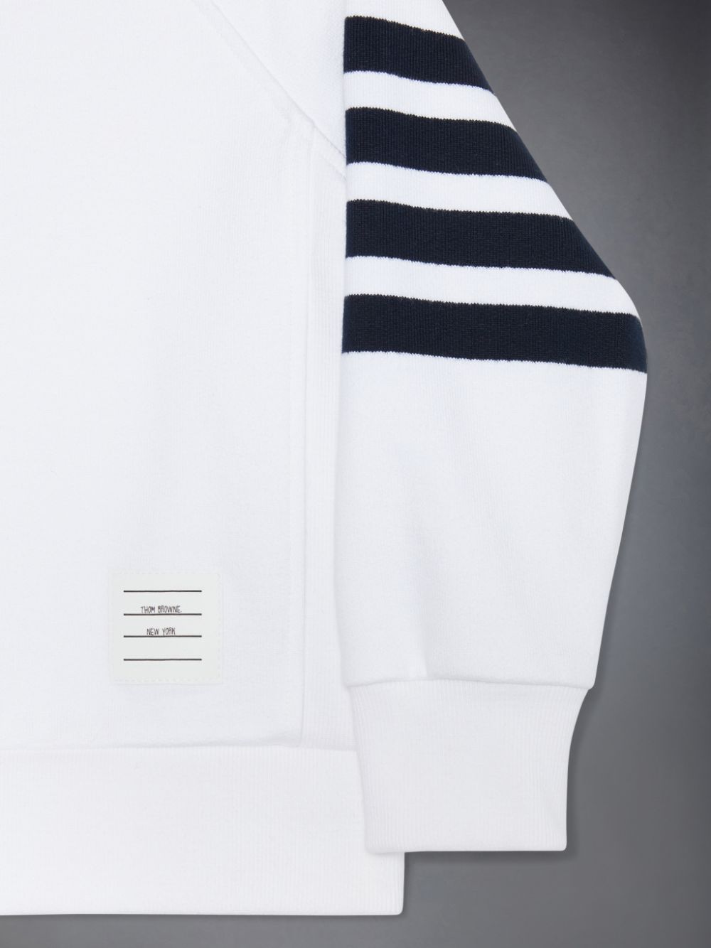 Thom Browne Classic Loopback 4-Bar Boys's Sweatshirts White | JTL41O08764