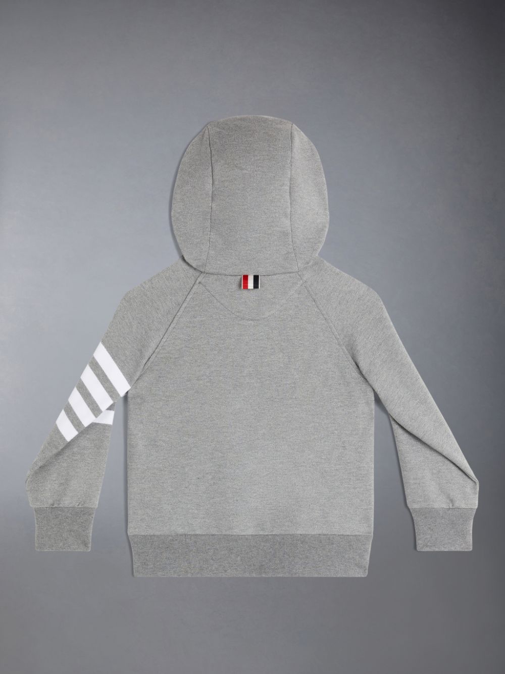 Thom Browne Classic Loopback 4-Bar Full Zip Boys's Hoodie Grey | NNM81N12459