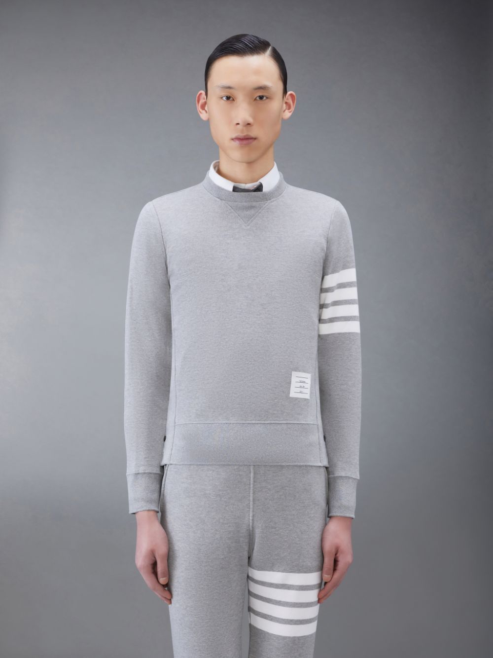 Thom Browne Classic Loopback 4-Bar Men Sweatshirts Grey | JHK92O18188