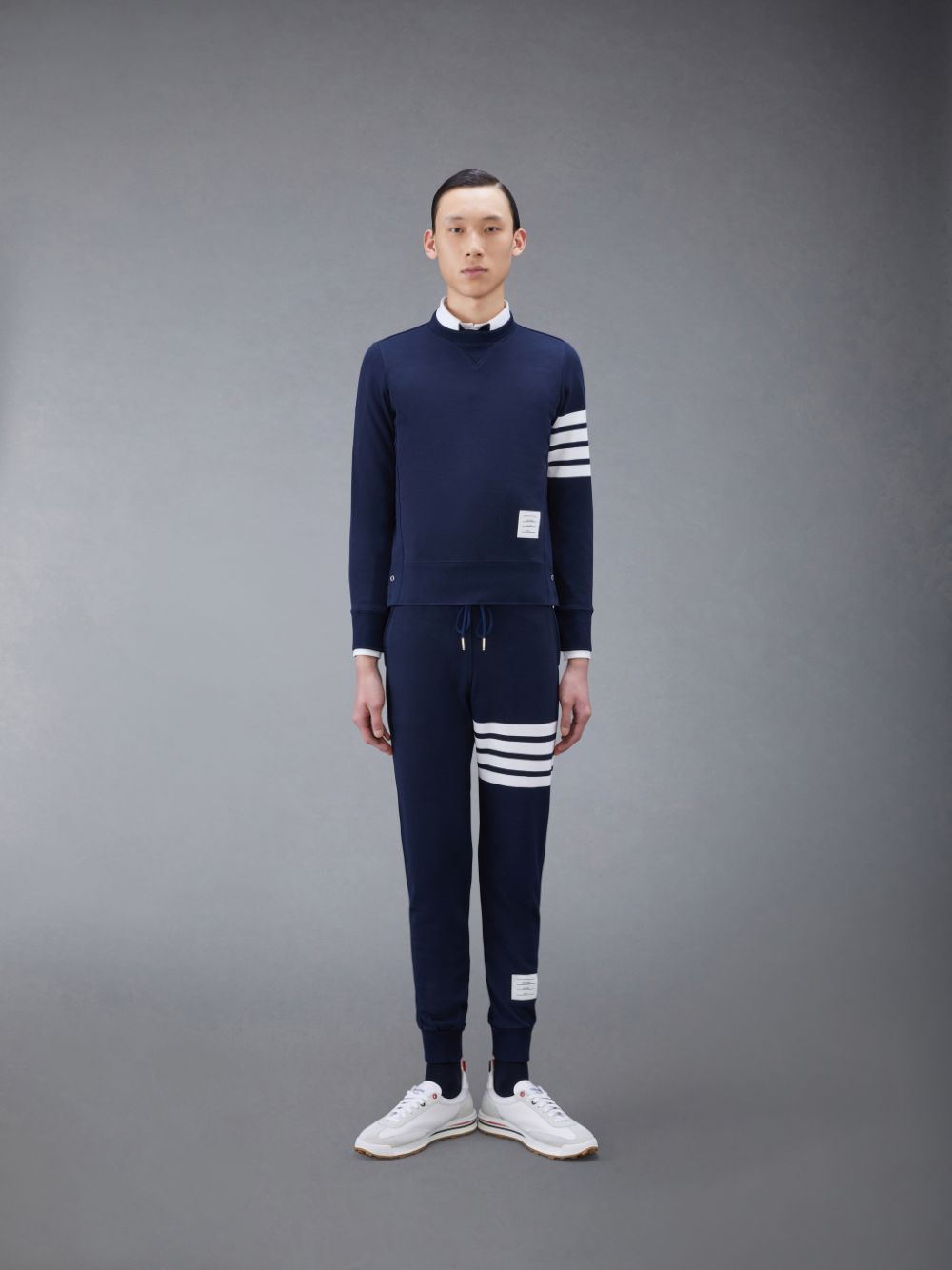 Thom Browne Classic Loopback 4-Bar Men Sweatpants Blue | LAJ23K60200