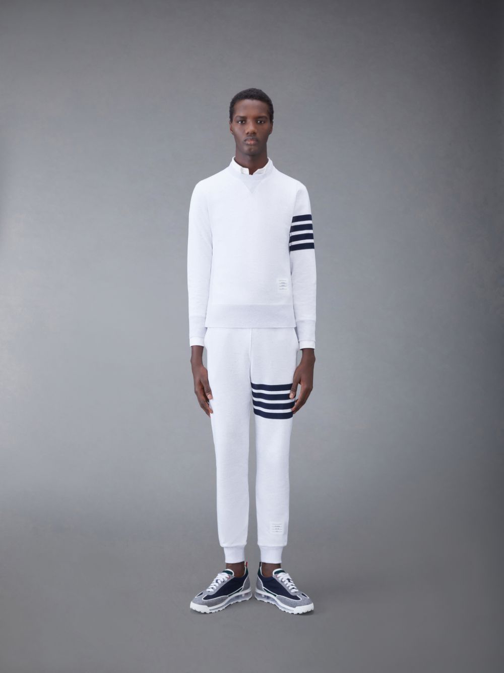 Thom Browne Classic Loopback 4-Bar Men Sweatpants White | SAJ58V67897