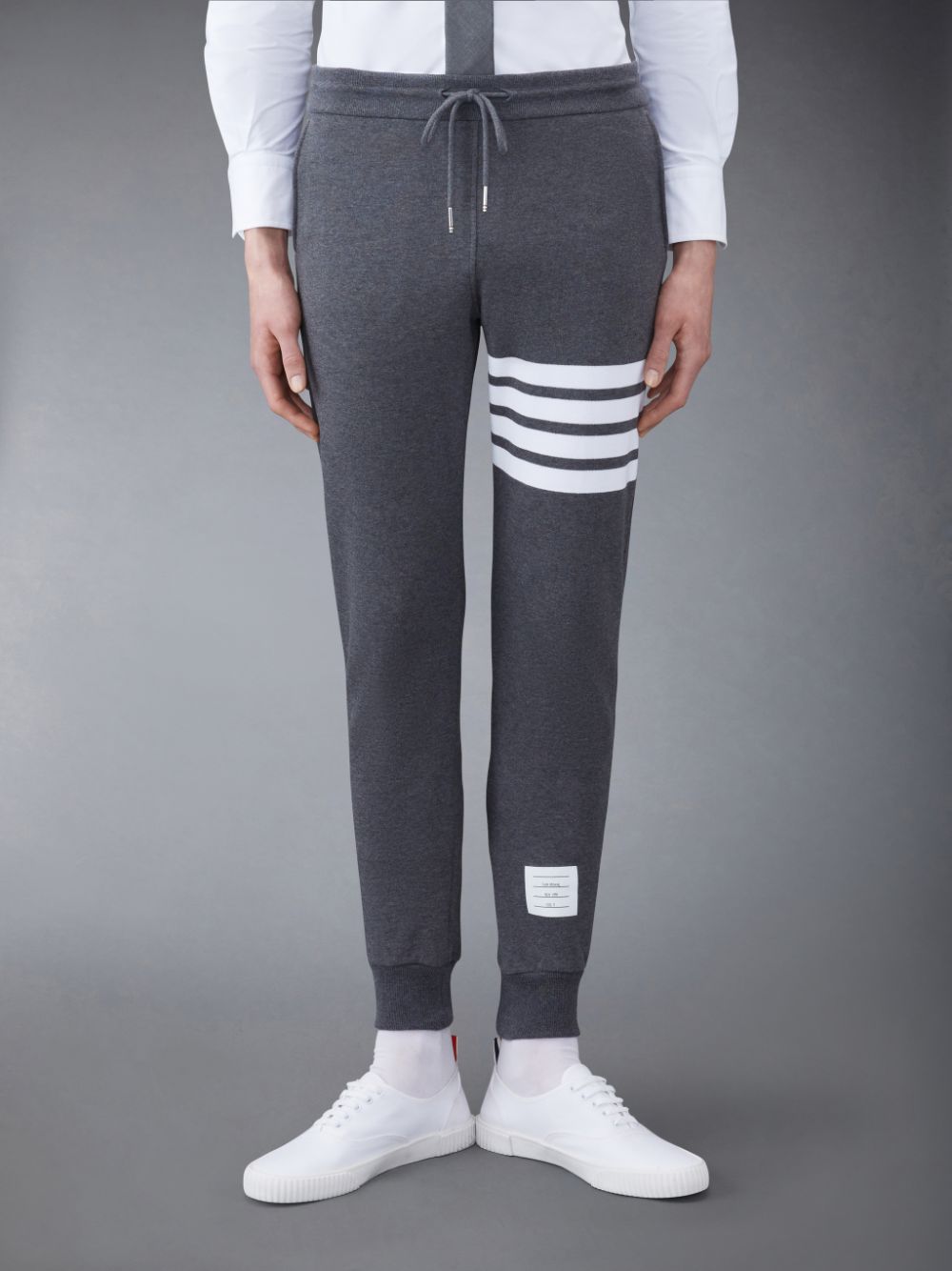 Thom Browne Classic Loopback 4-Bar Men Sweatpants Grey | QVX33V01136