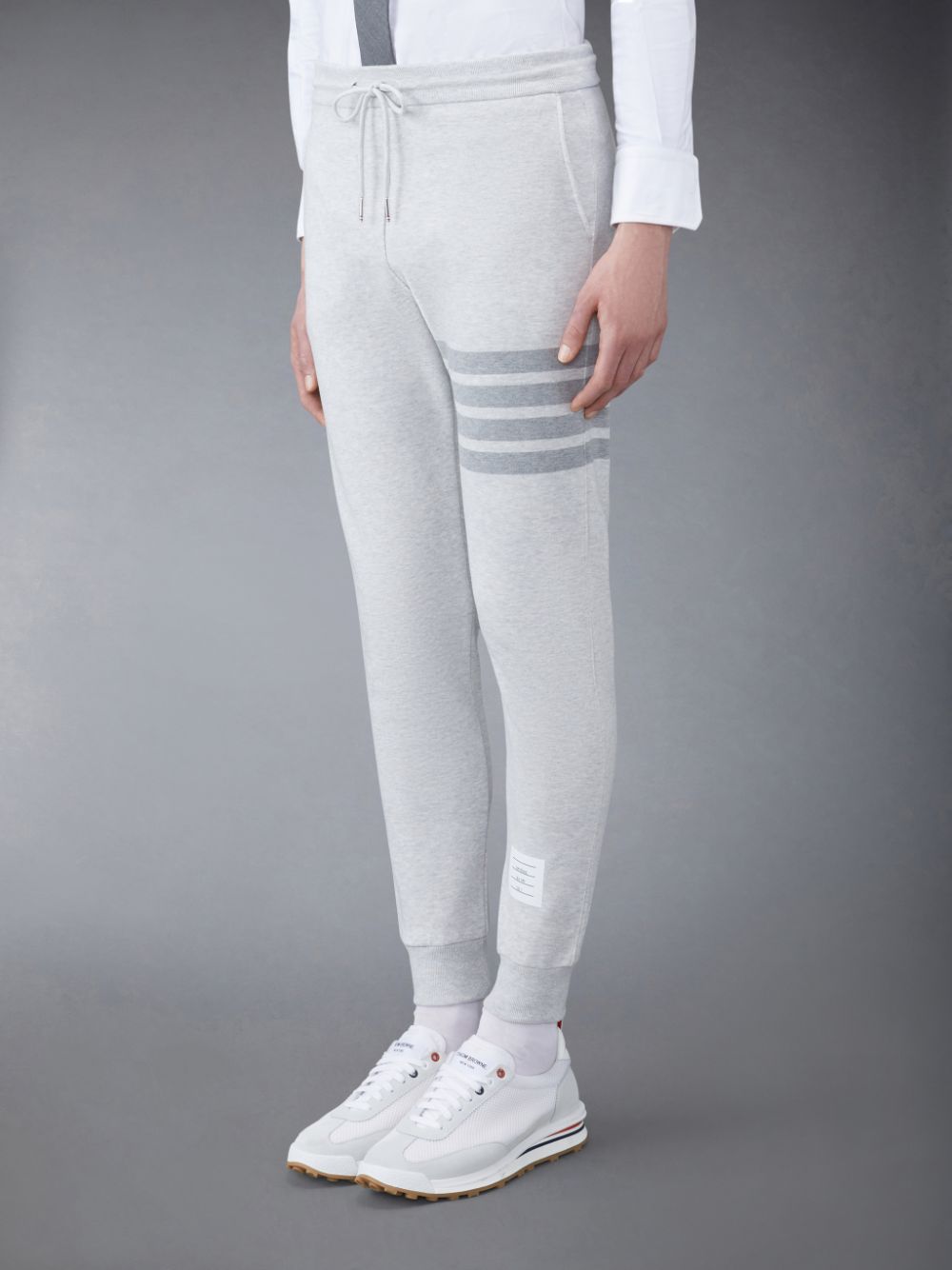 Thom Browne Classic Loopback 4-Bar Men Sweatpants Grey | SMM54W02071