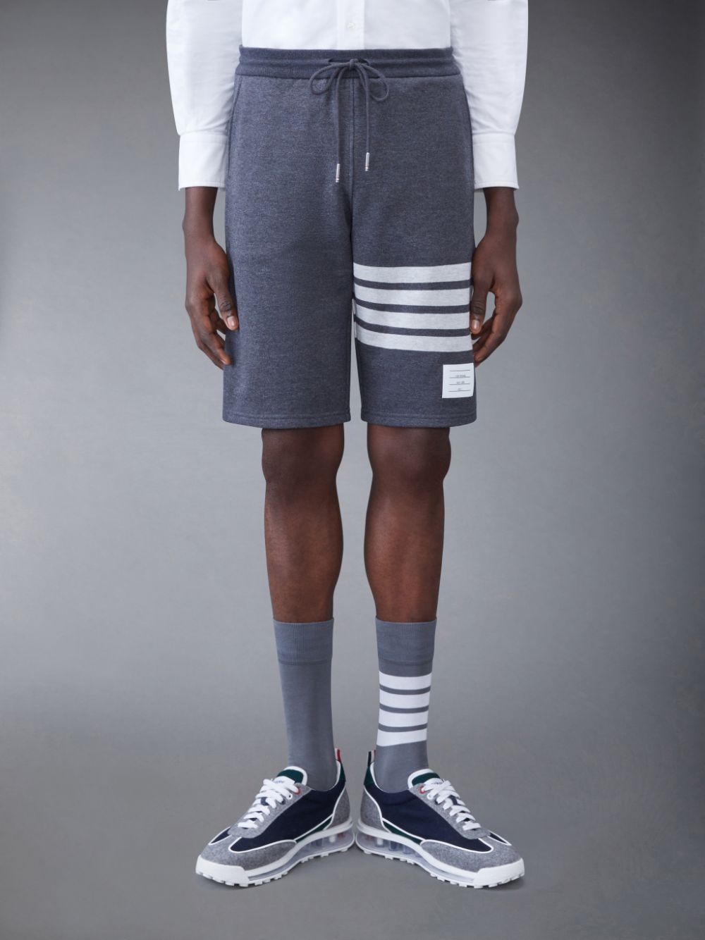 Thom Browne Classic Loopback 4-Bar Men Sweatshorts Grey | ESN51D80028