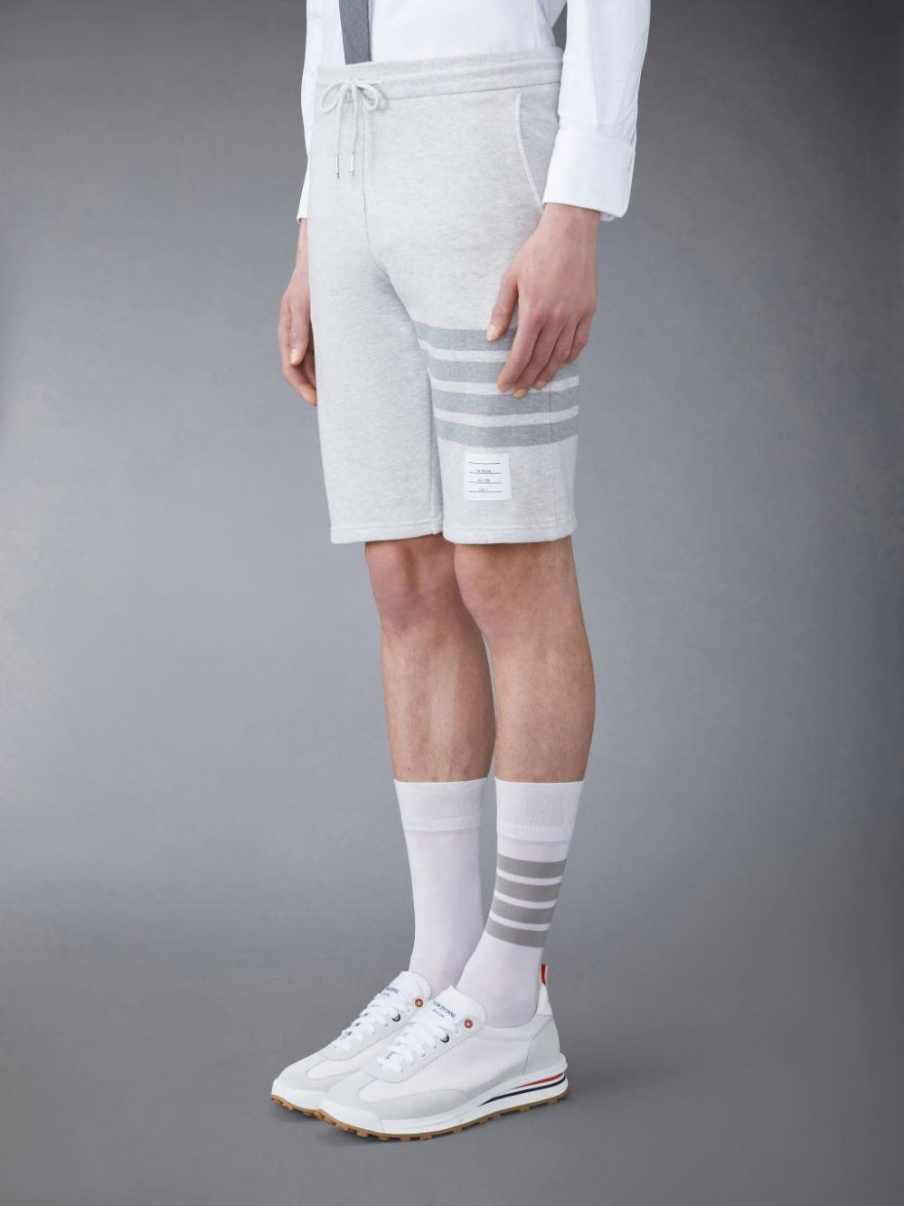 Thom Browne Classic Loopback 4-Bar Men Sweatshorts Grey | CXC96B57431