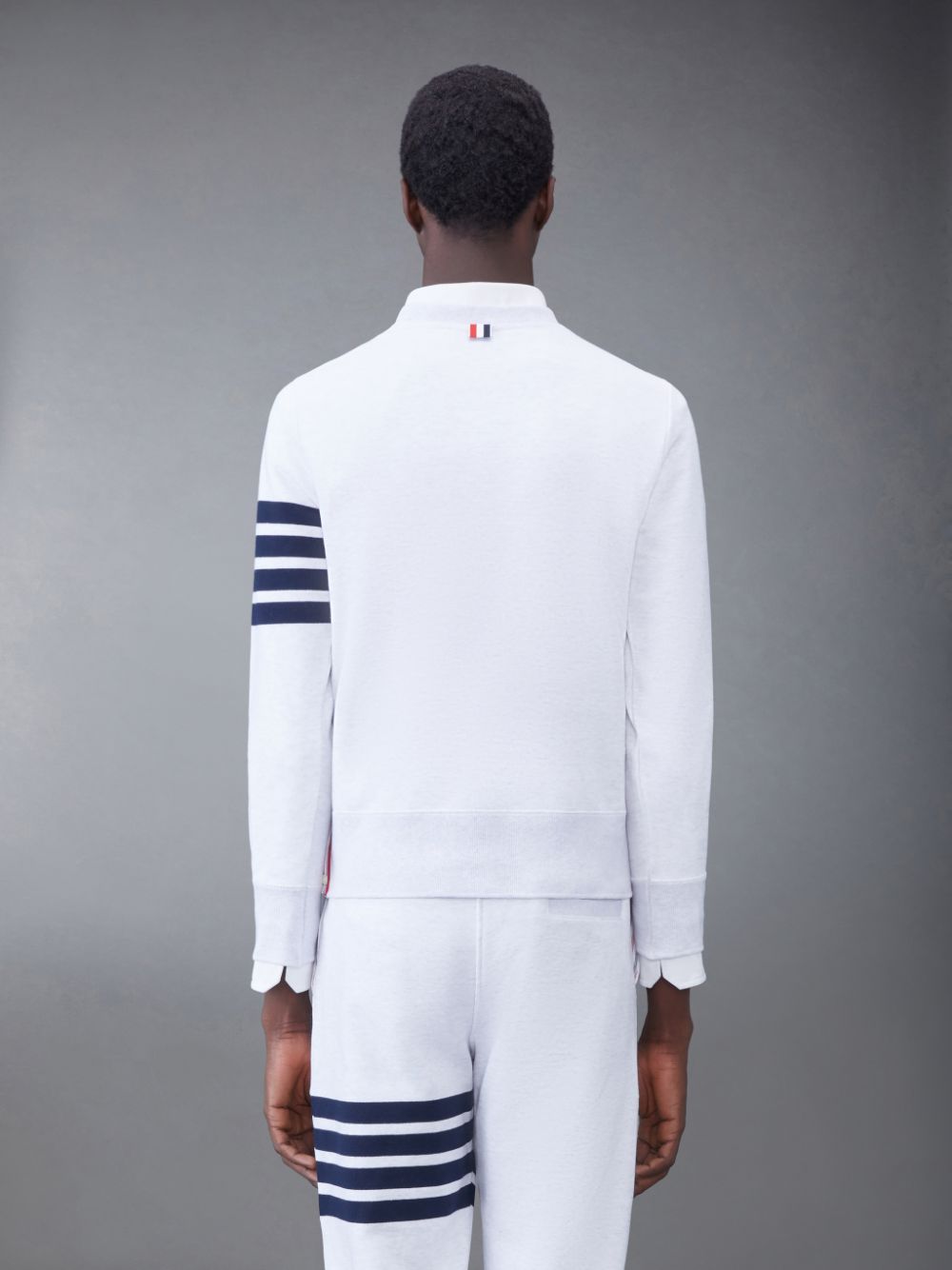 Thom Browne Classic Loopback 4-Bar Men Sweatshirts White | LZB48R38707