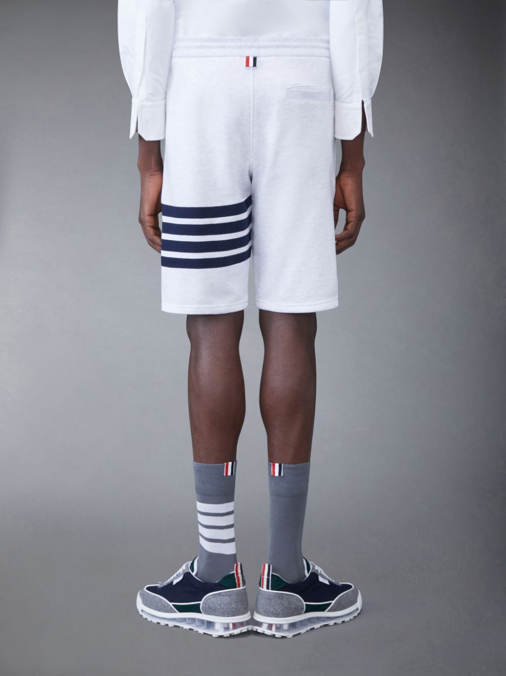 Thom Browne Classic Loopback 4-Bar Men Sweatshorts White | LLZ02D24829