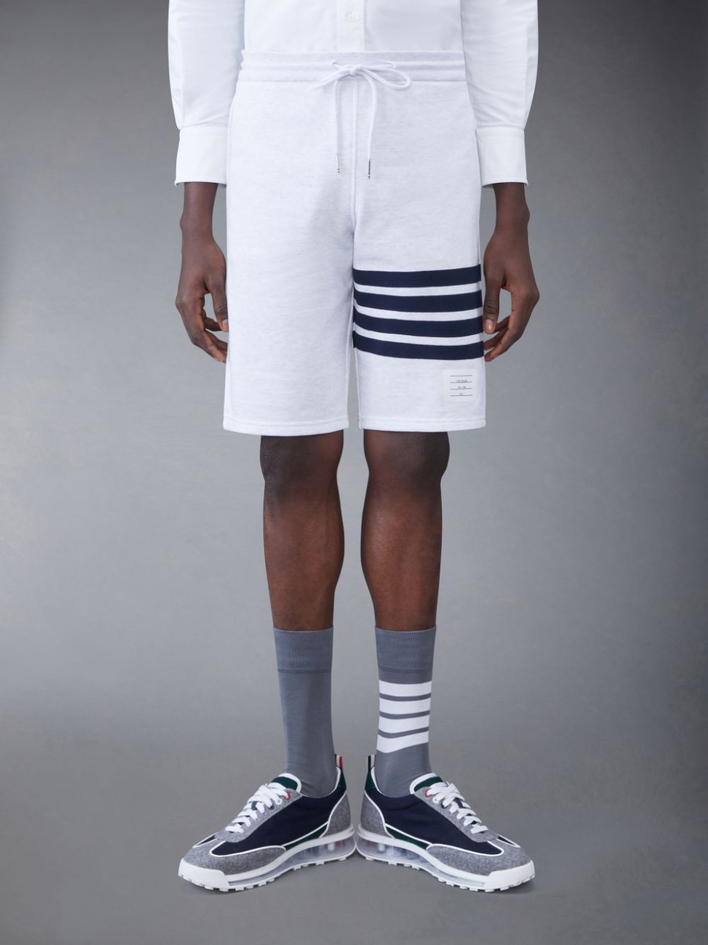 Thom Browne Classic Loopback 4-Bar Men Sweatshorts White | LLZ02D24829