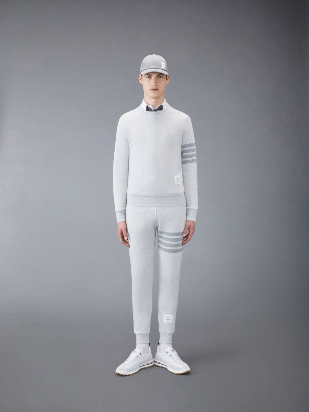 Thom Browne Classic Loopback 4-Bar Men Sweatshirts Grey | QWG24O18645