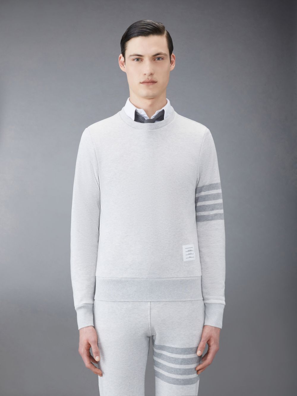 Thom Browne Classic Loopback 4-Bar Men Sweatshirts Grey | QWG24O18645