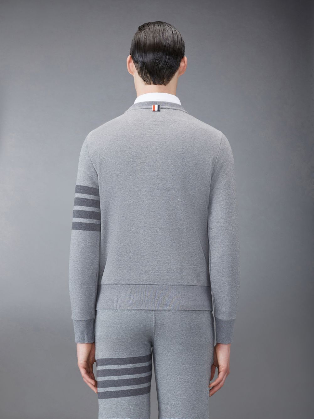 Thom Browne Classic Loopback 4-Bar Relaxed Men Sweatshirts Grey | GVZ79H59155