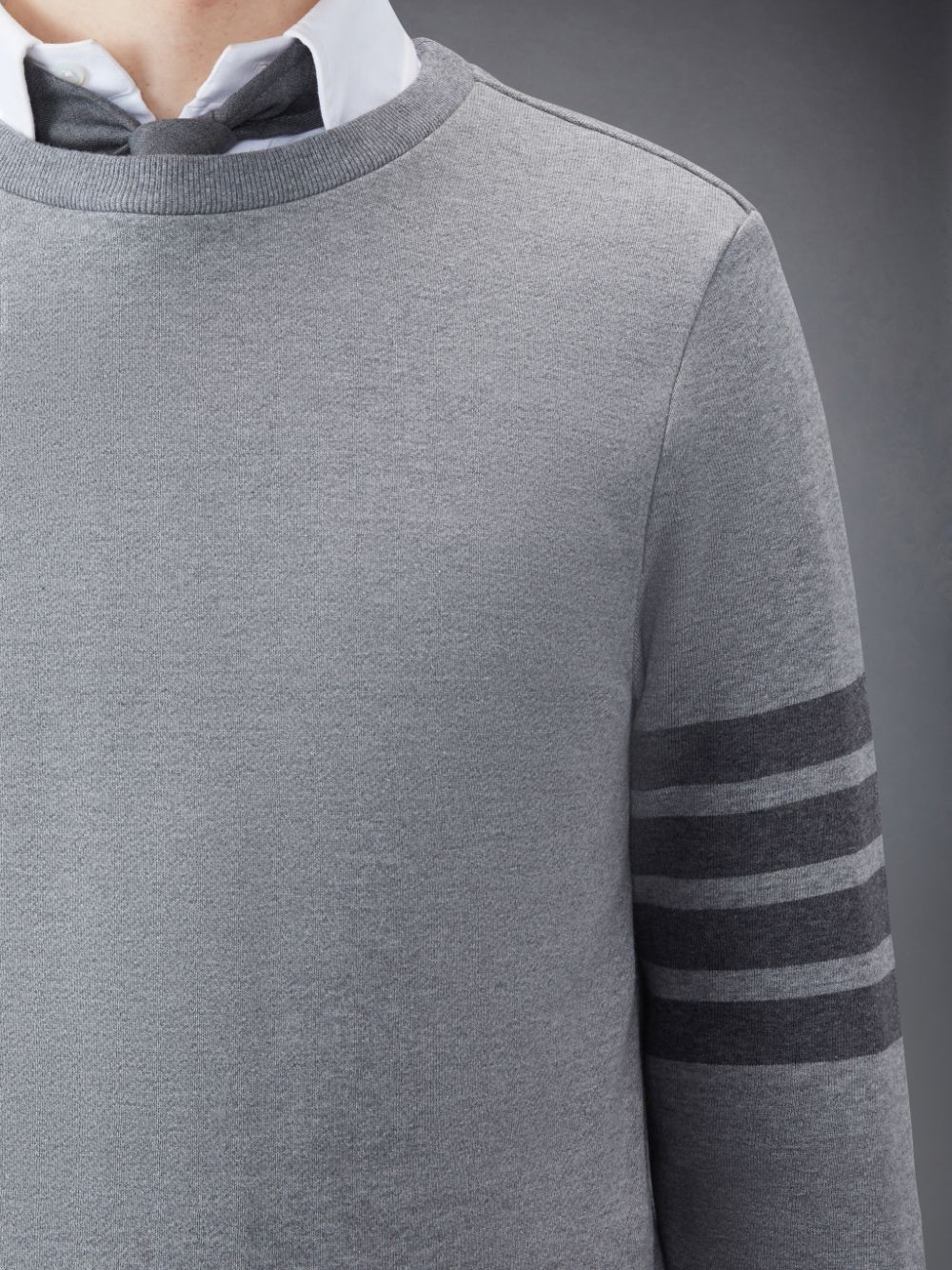 Thom Browne Classic Loopback 4-Bar Relaxed Men Sweatshirts Grey | GVZ79H59155