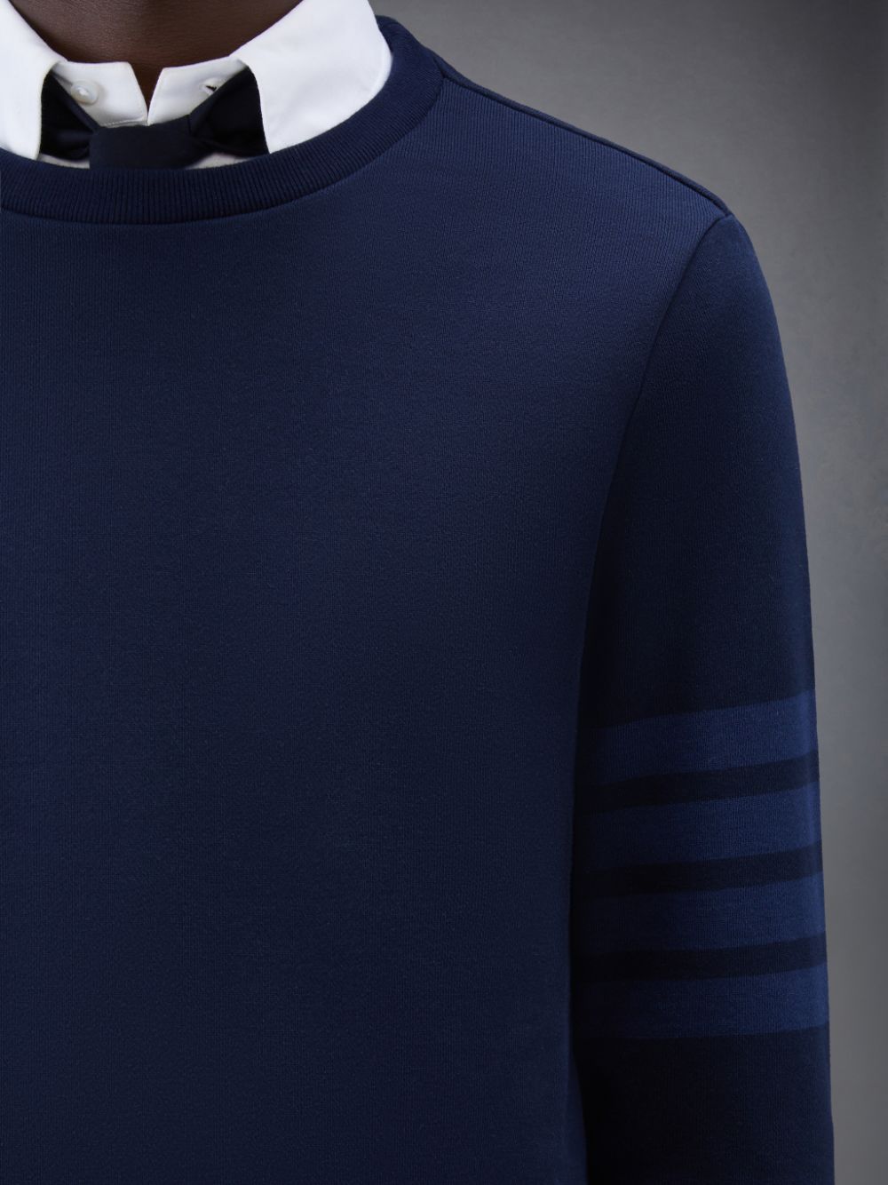 Thom Browne Classic Loopback 4-Bar Relaxed Men Sweatshirts Blue | ZSO84C46075