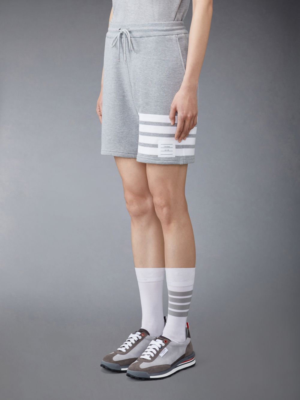 Thom Browne Classic Loopback 4-Bar Women Shorts Grey | WZA80D34167