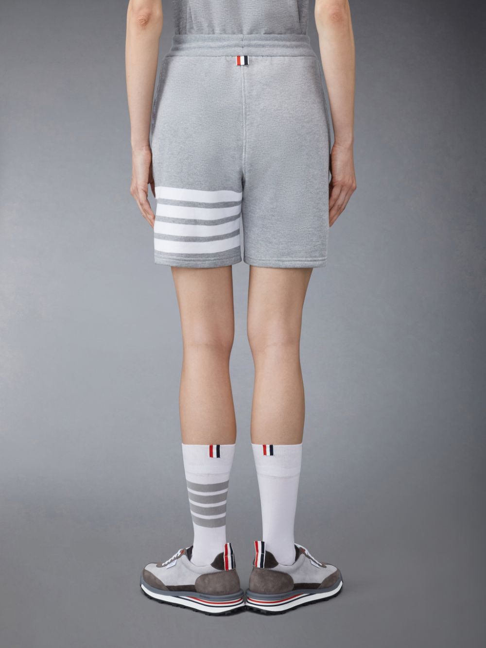 Thom Browne Classic Loopback 4-Bar Women Shorts Grey | WZA80D34167