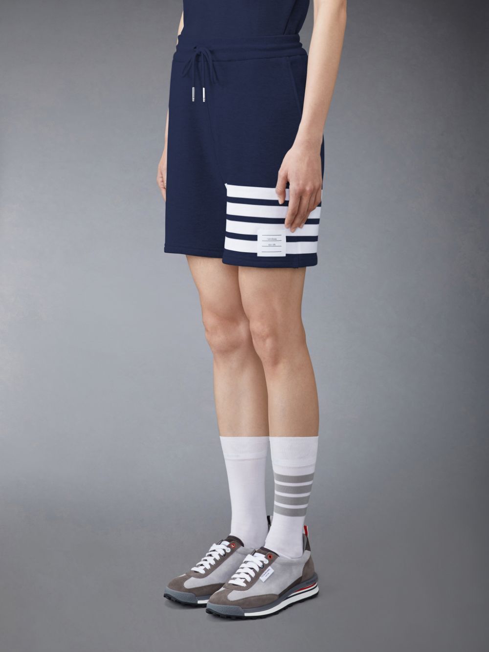 Thom Browne Classic Loopback 4-Bar Women Shorts Blue | TIP43B84038