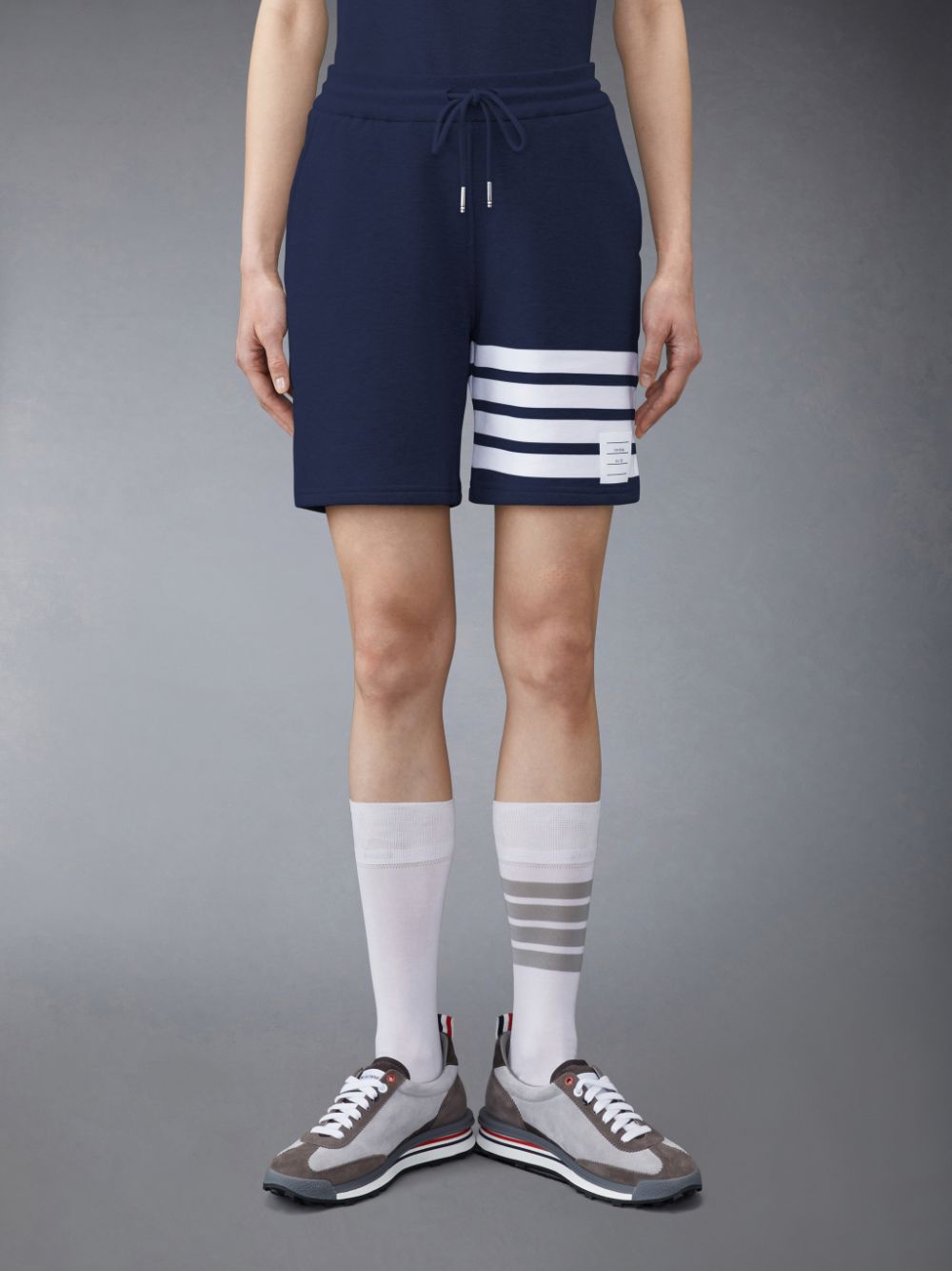 Thom Browne Classic Loopback 4-Bar Women Shorts Blue | TIP43B84038