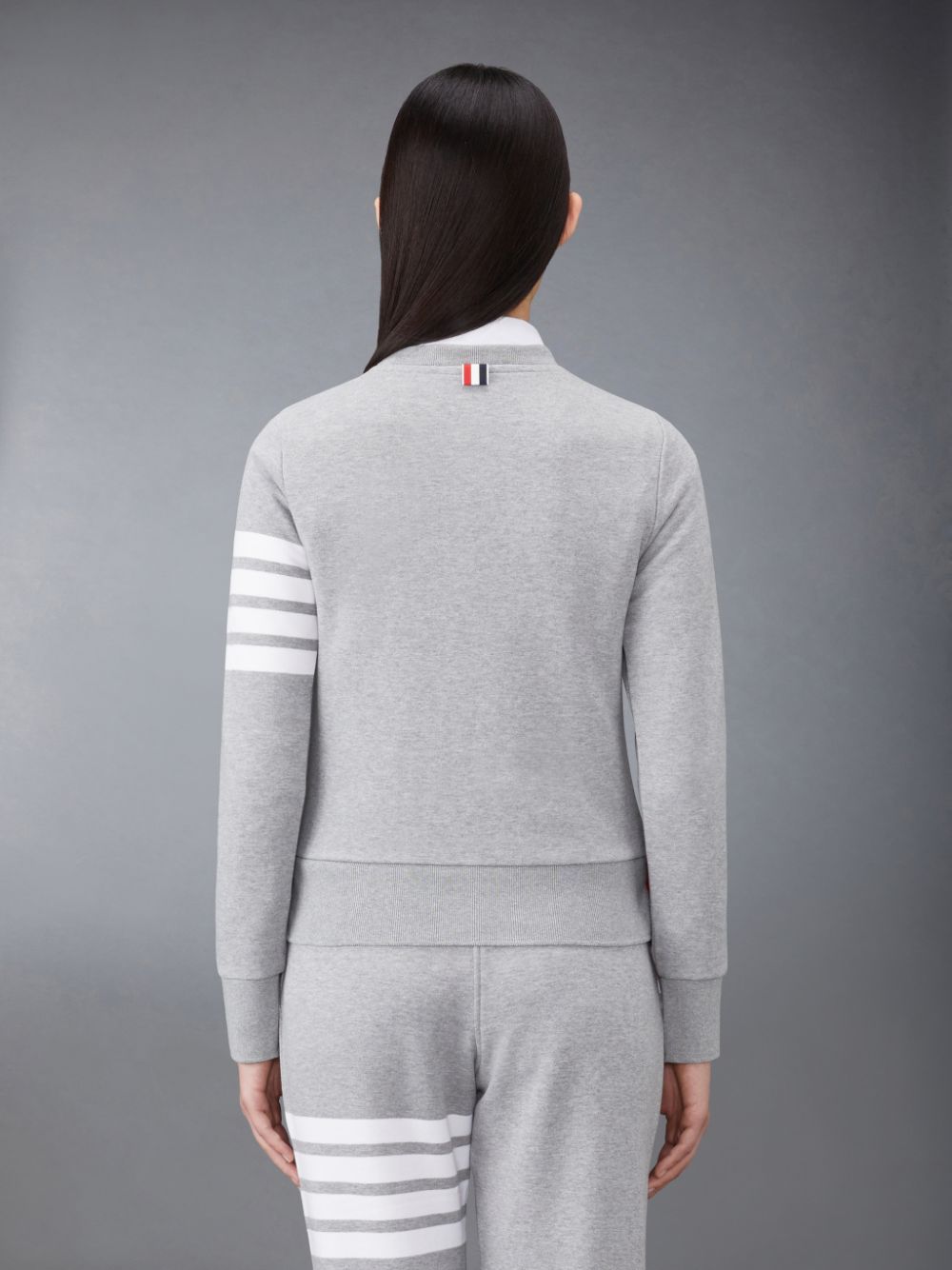 Thom Browne Classic Loopback 4-Bar Women Sweatshirts Grey | POQ69T94816