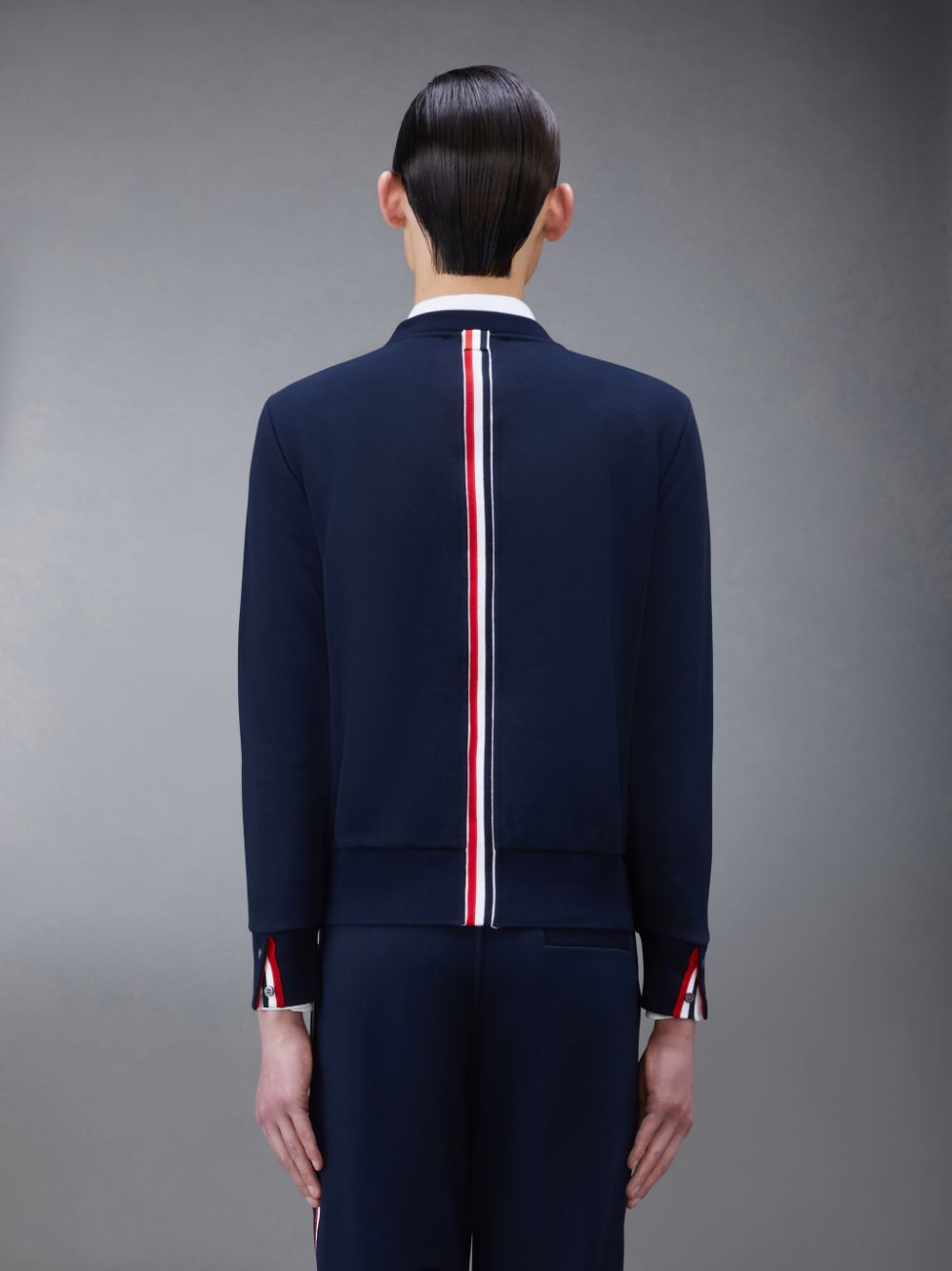 Thom Browne Classic Loopback Stripe Men Pullover Blue | XLQ71Y62312