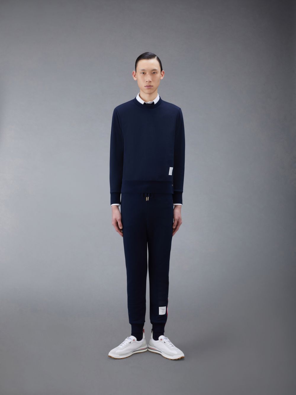 Thom Browne Classic Loopback Stripe Men Pullover Blue | XLQ71Y62312