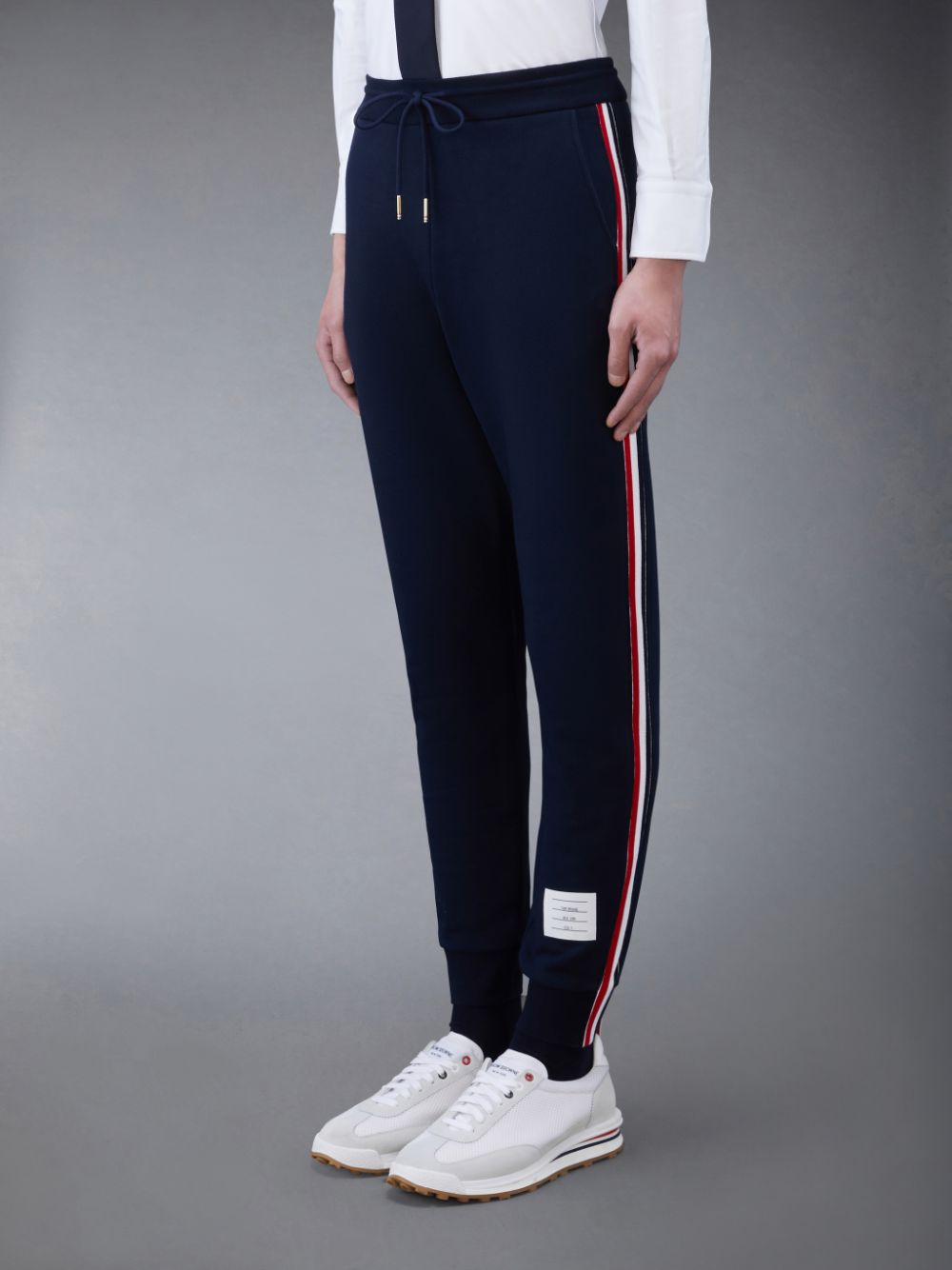 Thom Browne Classic Loopback Stripe Men Sweatpants Blue | FFO57V31452