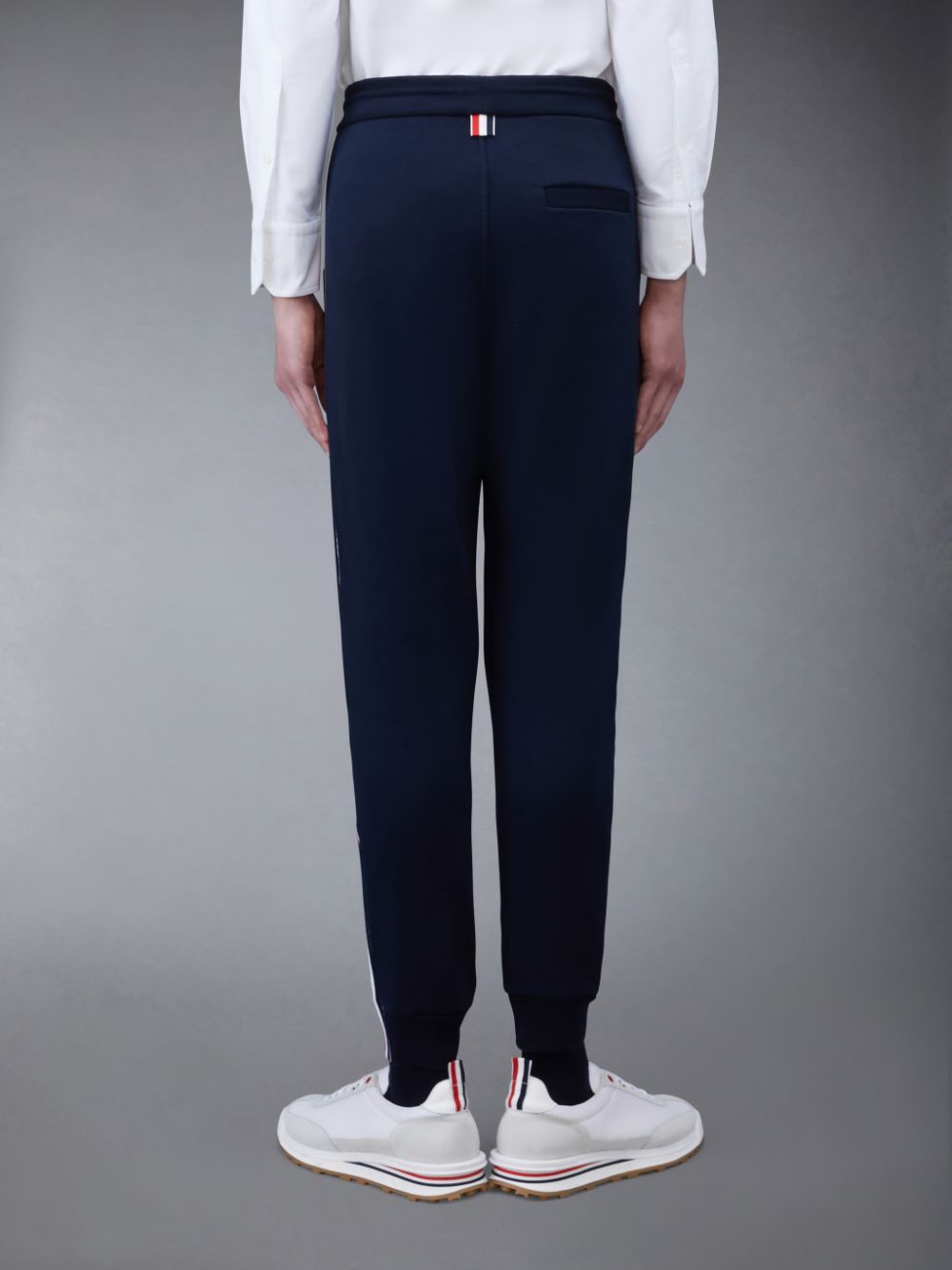 Thom Browne Classic Loopback Stripe Men Sweatpants Blue | FFO57V31452