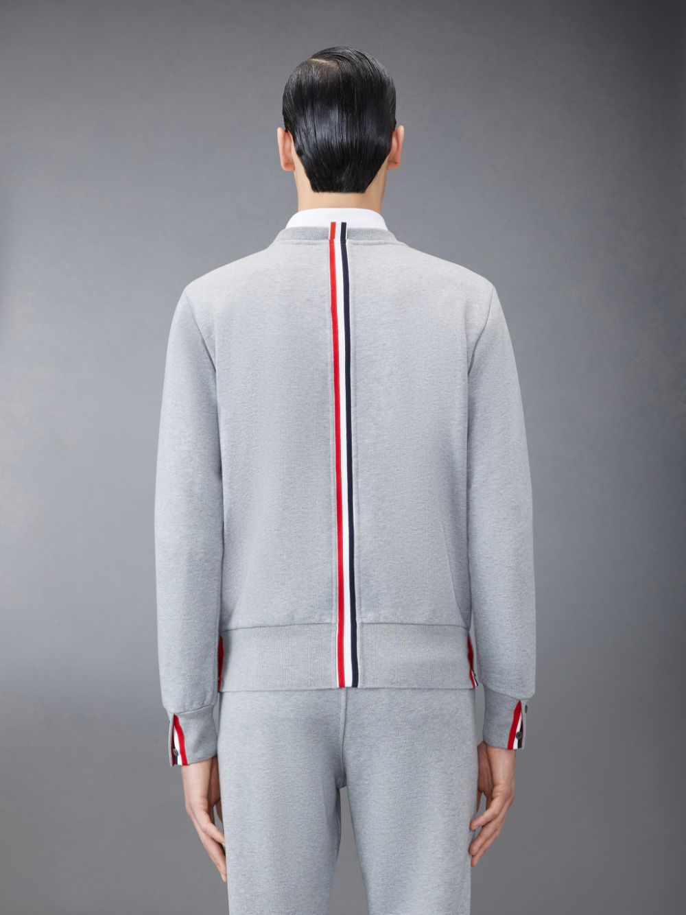 Thom Browne Classic Loopback Stripe Men Pullover Grey | CVT38L35042