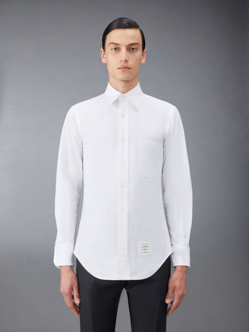 Thom Browne Classic Oxford Button-Down Men Shirts White | DLN45X25921