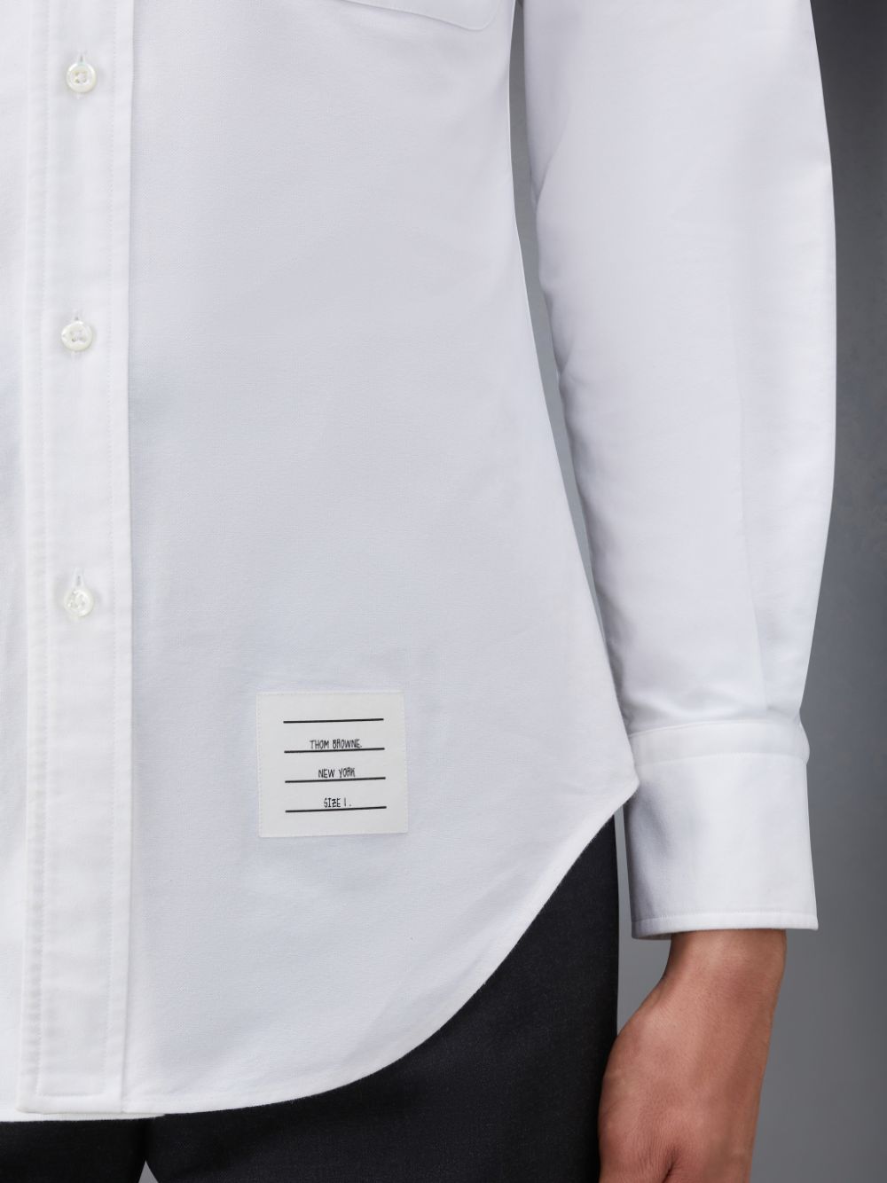 Thom Browne Classic Oxford Button-Down Men Shirts White | DLN45X25921