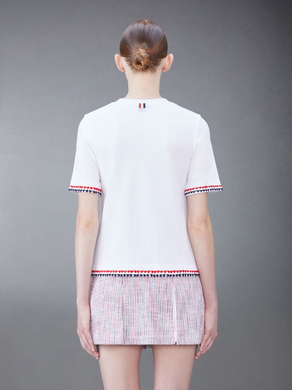 Thom Browne Classic Pique Short Sleeve Women T Shirts White | GQK82P06773