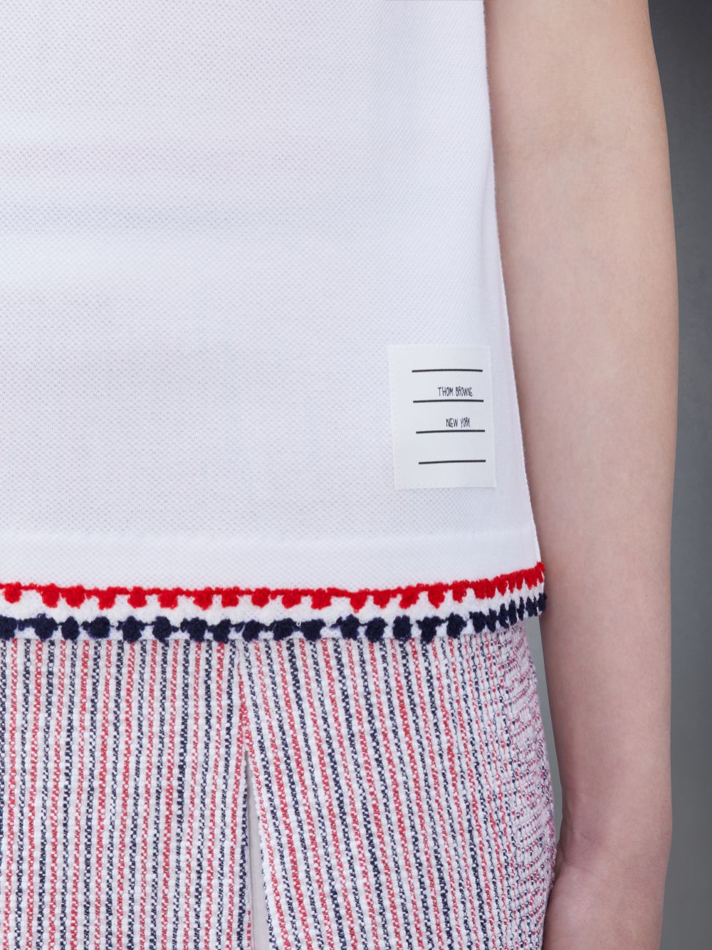 Thom Browne Classic Pique Short Sleeve Women T Shirts White | GQK82P06773