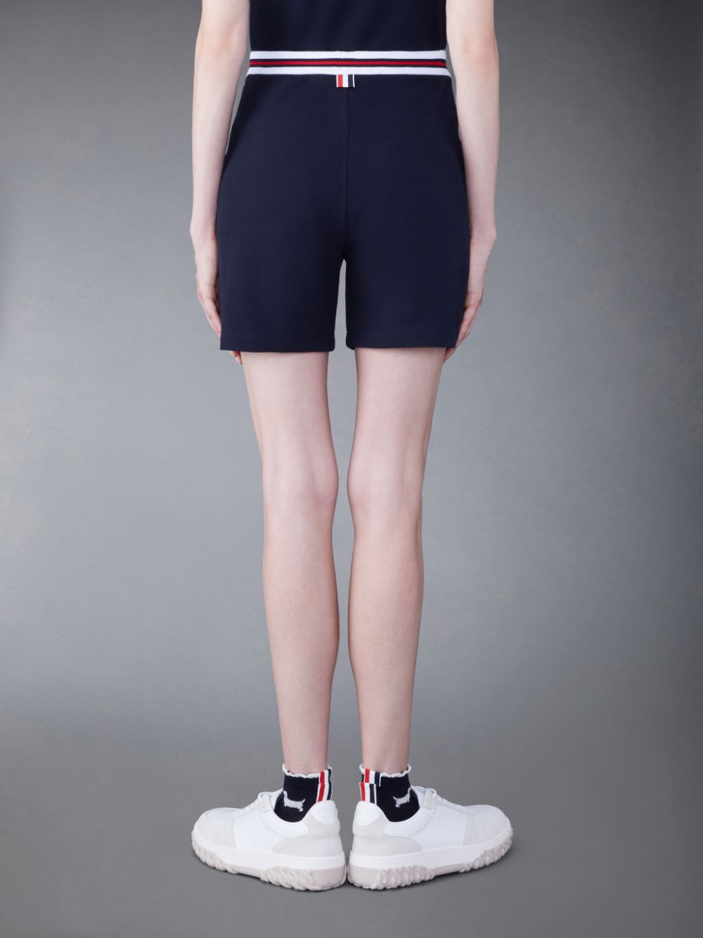 Thom Browne Classic Pique Stripe Women Shorts Blue | QOM58O07827