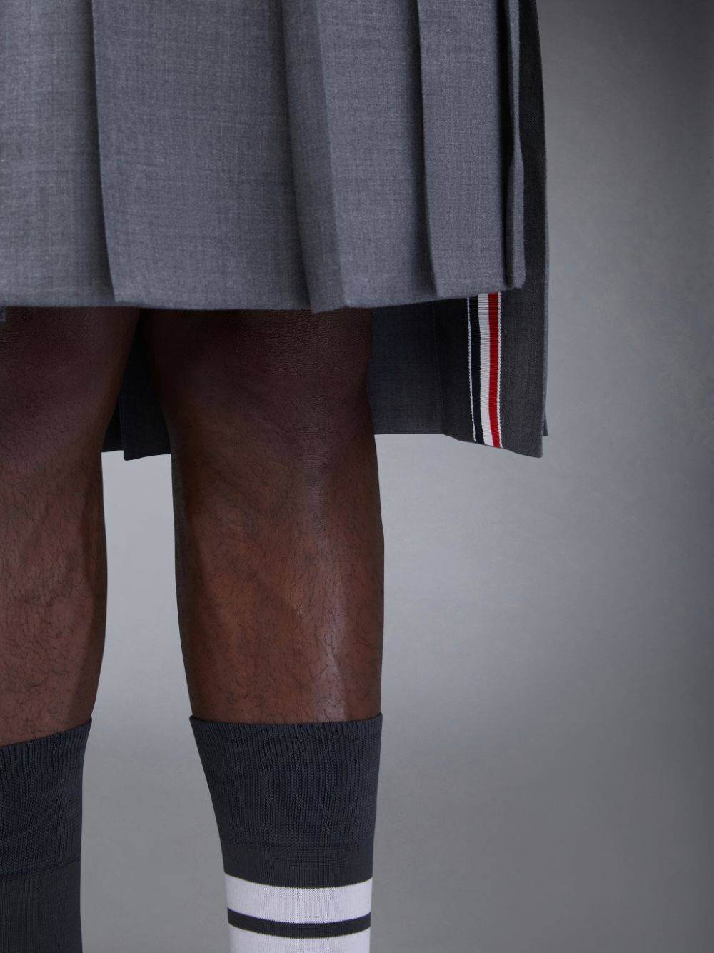 Thom Browne Classic Twill Pleated Men Skirts Grey | QGL05O02053