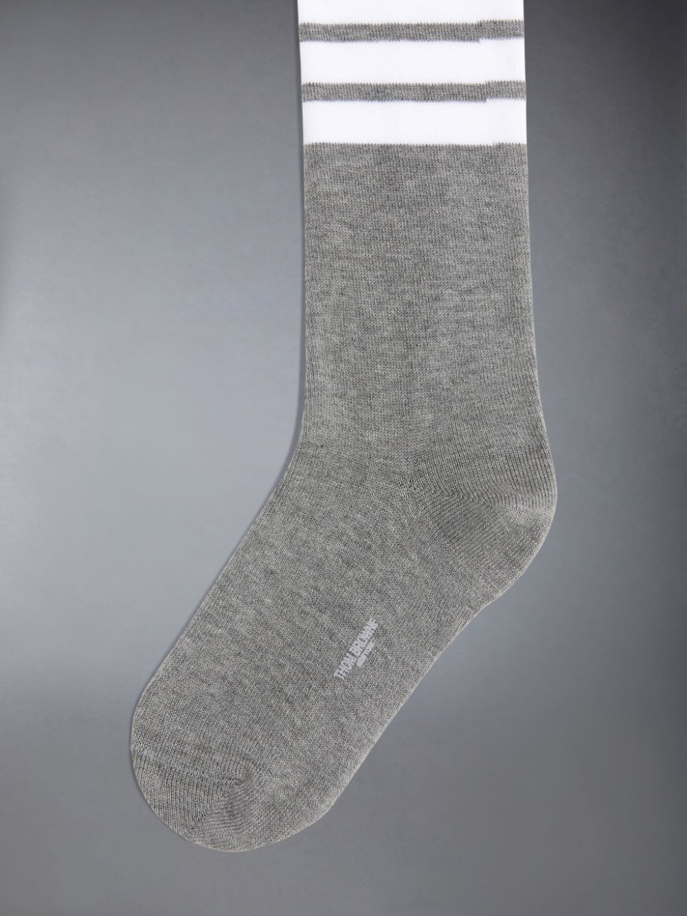 Thom Browne Cotton 4-Bar Knee High Boys's Socks Grey | KIB63T45344