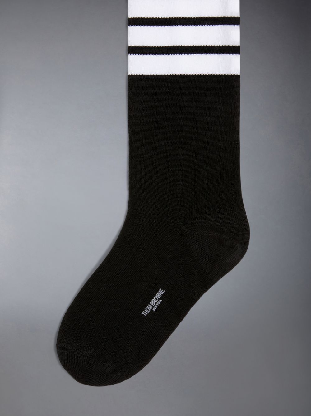 Thom Browne Cotton 4-Bar Knee High Boys's Socks Black | OIT33M11396