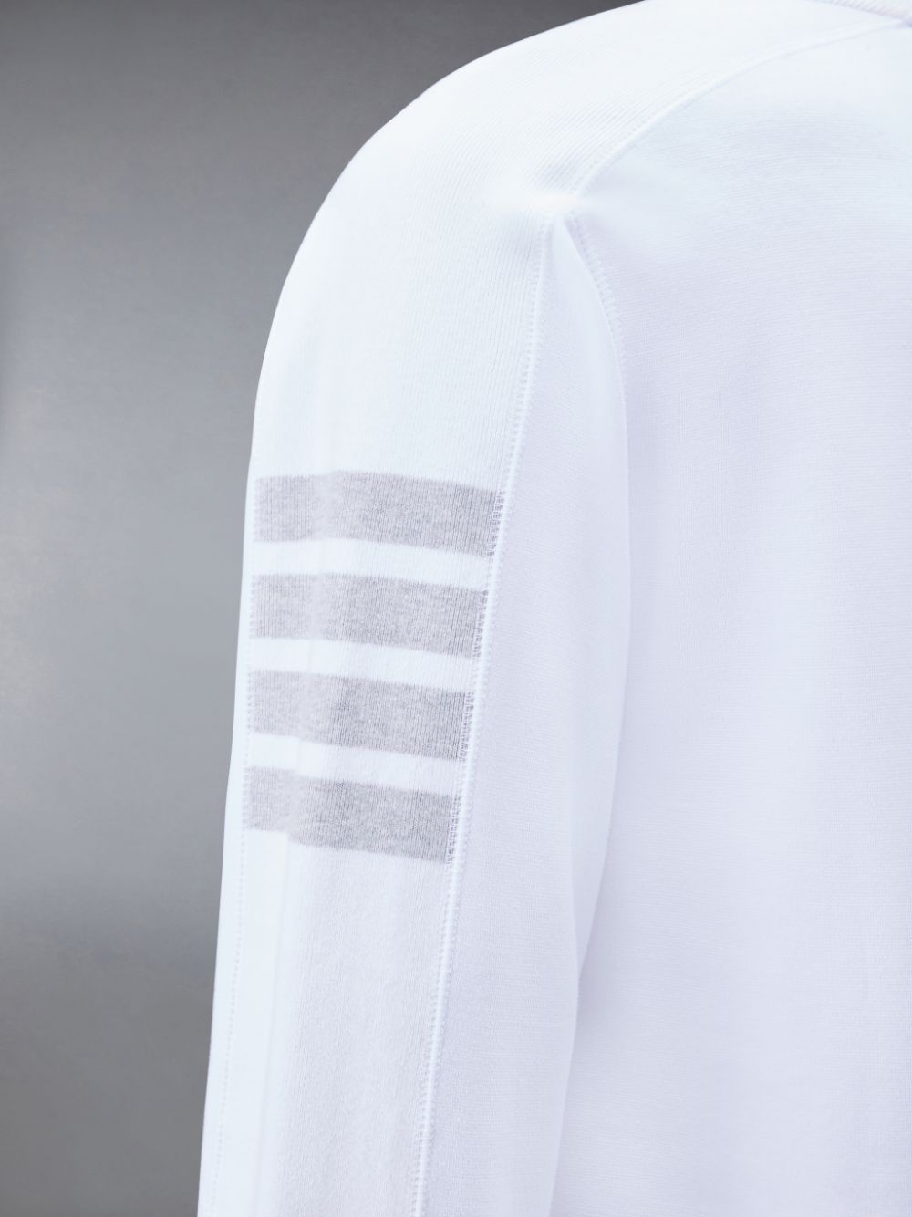 Thom Browne Cotton 4-Bar Men T Shirts White | MFO19U99034