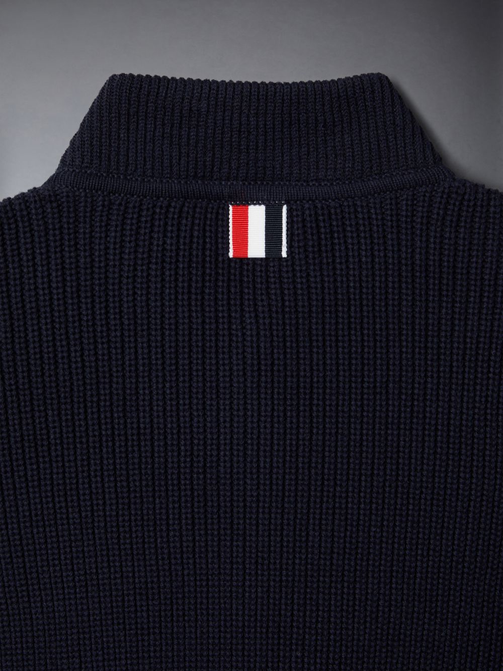 Thom Browne Cotton 4-Bar Zip up Boys's Cardigan Blue | SOL39D53584