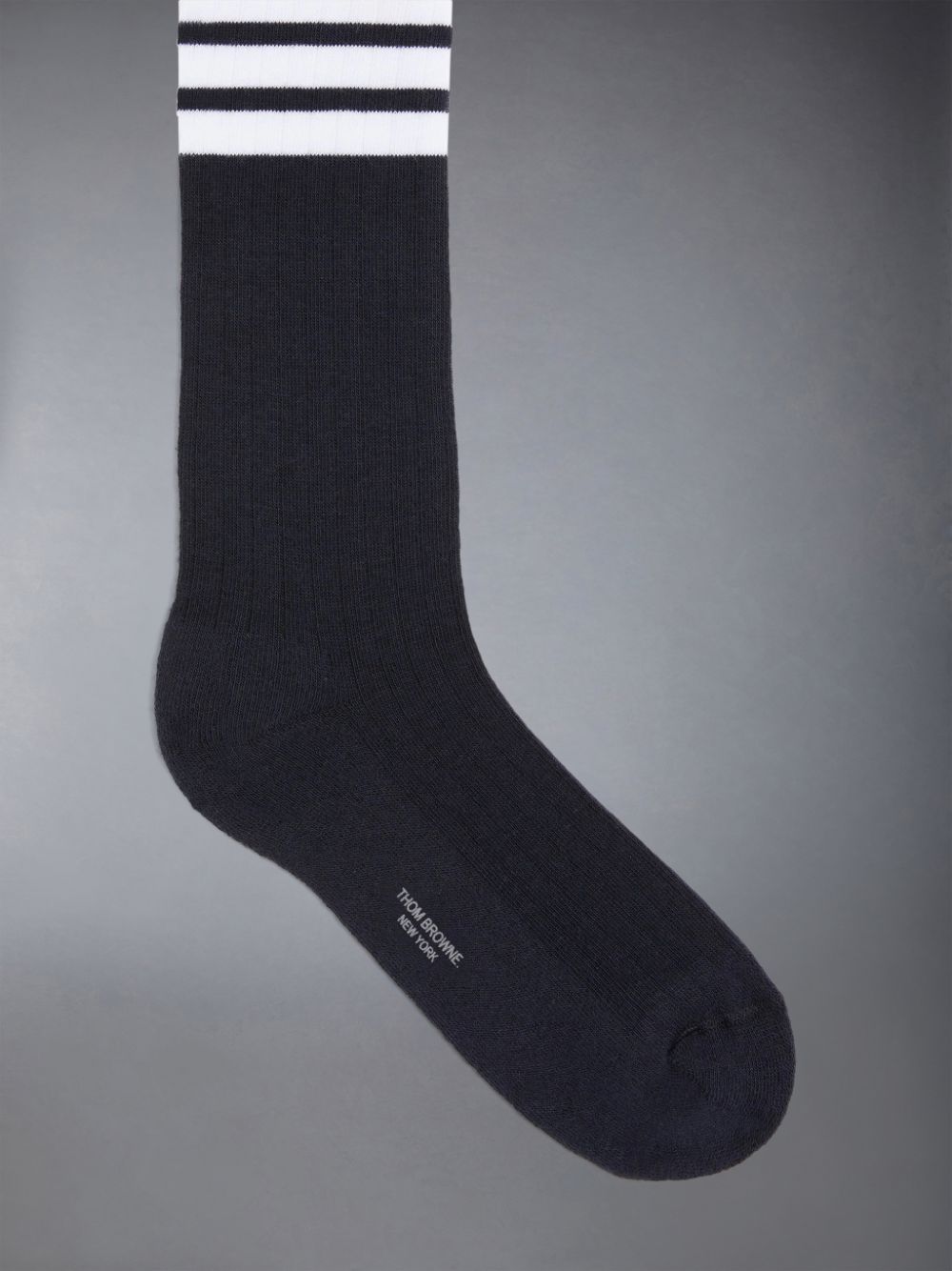 Thom Browne Cotton Athletic Mid-calf 4-Bar Men Socks Navy | PII89E72441