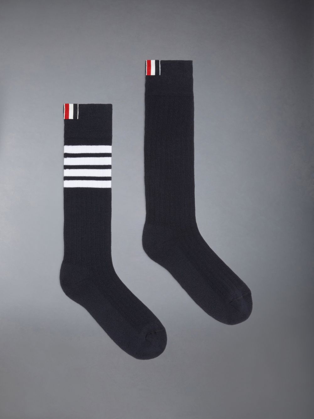 Thom Browne Cotton Athletic Mid-calf 4-Bar Women Socks Navy | KSS98Y27331