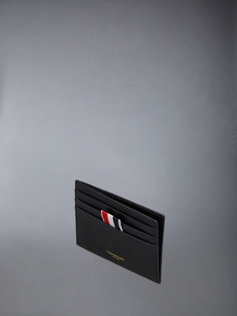 Thom Browne Cotton Canvas Note Men Card Case Black | DDE39O91356