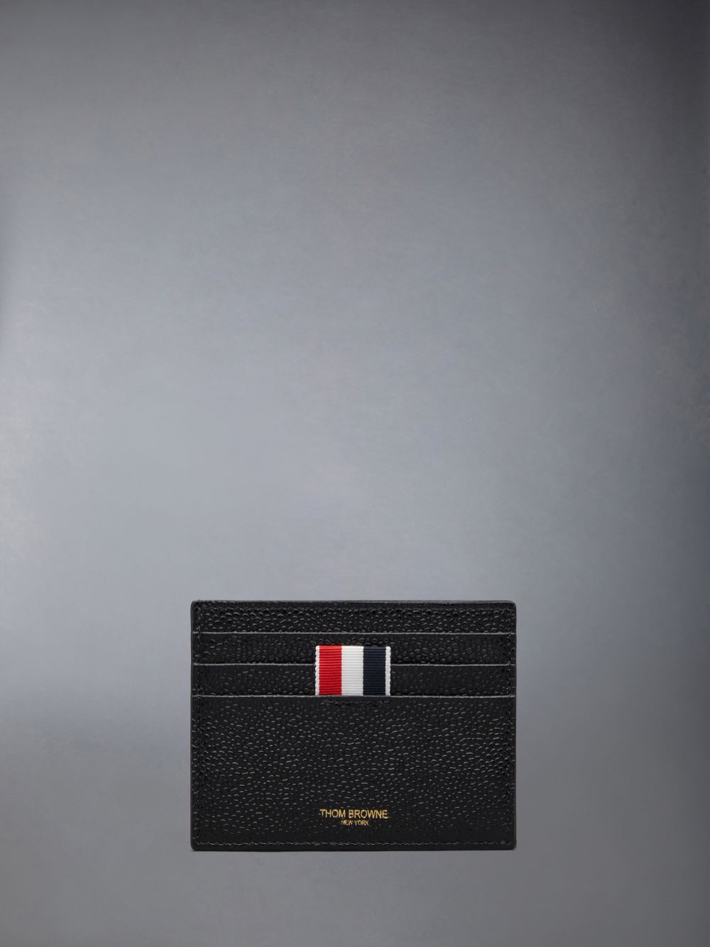 Thom Browne Cotton Canvas Note Men Card Case Black | DDE39O91356