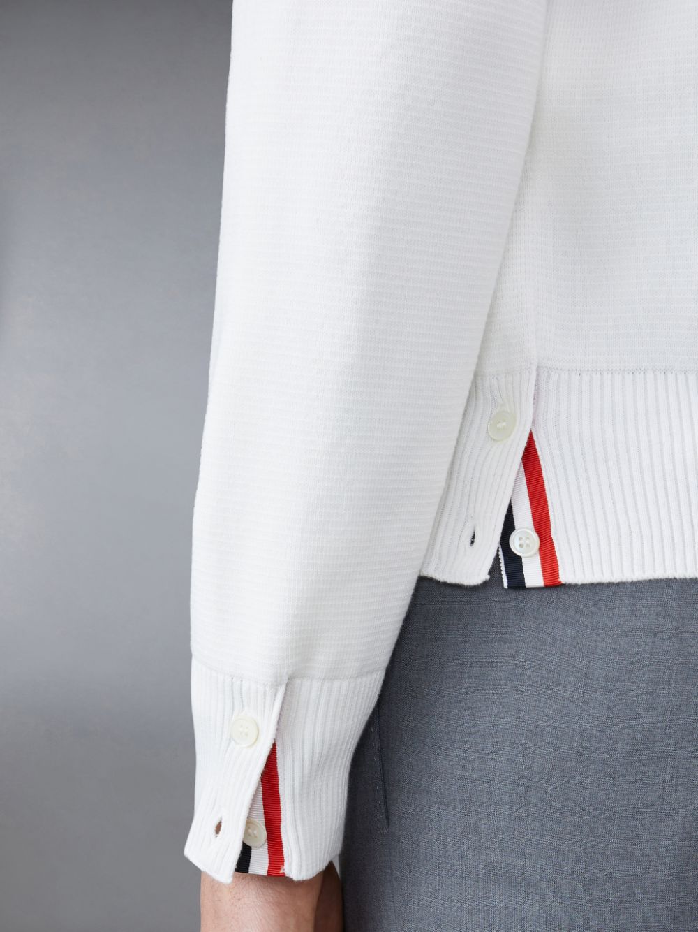 Thom Browne Cotton Crepe Men Pullover White | WCY65X58955