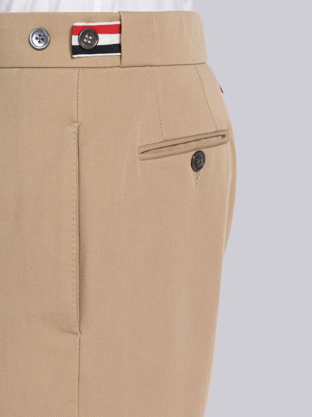 Thom Browne Cotton Gabardine Low Rise Slim Women Pants Brown | SVB60N43428