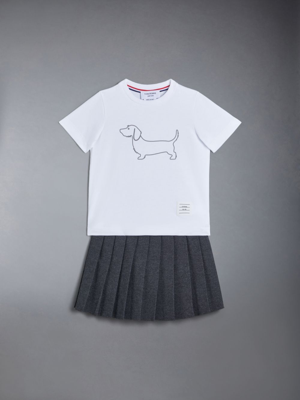 Thom Browne Cotton Hector Boys's T Shirts White | DXX52C99683